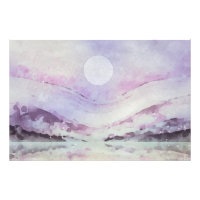 *~* AP19 LILA Abstrakte Landschaft Sonnenkunst