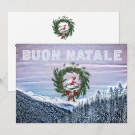 * AP20 BUON NATALE Italian Language Christmas Einladung