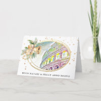 *~* AP20 Italienische Buon Natale Anno Nuovo Karte