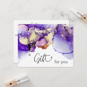 *~* AP29 GIFT ZERTIFIKATE Lavendel Lila Fett