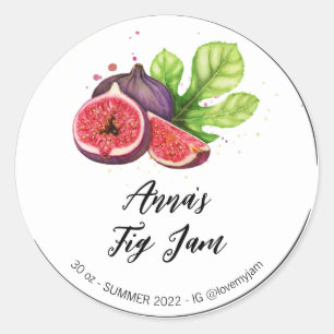 *~* AP30 FIG Zuhause, Jelly Jam Preserve Runder Aufkleber