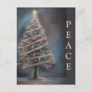 *~* AP44 Vintage Soft Kreide Weihnachtsbaum FOTO Feiertagspostkarte