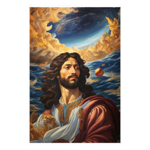 *~* AP50 Fantasy Univers Jesus Blume Moon Fotodruck