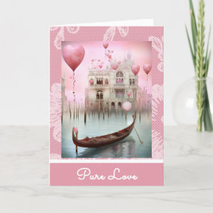 *~* AP51 4 Liebe Boat Hearts Romantisches Valentin Feiertagskarte