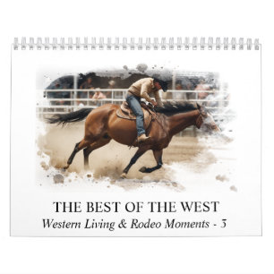 *~* AP59 Wild West Cowboy Horse Rodeo 3 Kalender