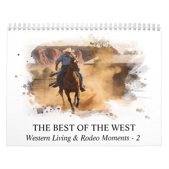 *~* AP59 Wild West Cowboy Horse Rodeo Kalender (Titelbild)