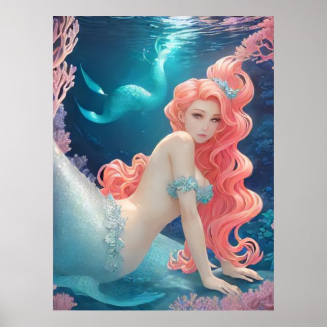 *~* AP60 Wassergöttin Fantasy Sea Meerjungfrau 20 Poster (Vorne)