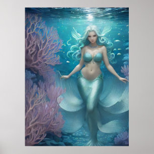 *~* AP60 Wassergöttin Fantasy Sea Meerjungfrau 2 Poster