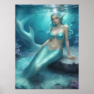 *~* AP60 Wassergöttin Fantasy Sea Meerjungfrau 5 Poster