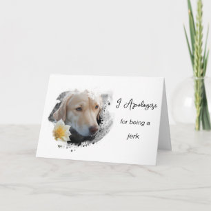*~ AP61 Entschuldige dich Unzufriedener Hund Fürso Karte