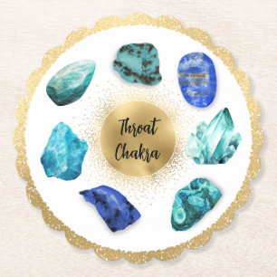 *~* AP64 Emoto Water Throat Chakra Untersetzer