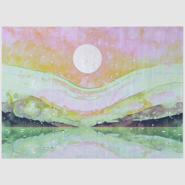 *~* AP67 Pastel Abstrakt Art Malerei Natur Seidenpapier (Vorderseite)