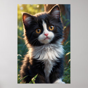 *~* AP68 2:3 Katze Feline Kitten Kitty Black Sweet Poster