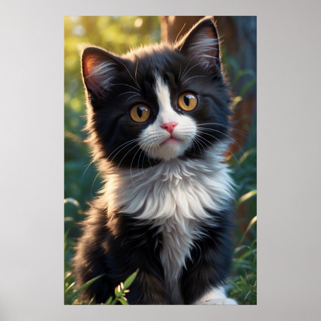 *~* AP68 2:3 Katze Feline Kitten Kitty Black Sweet Poster (Vorne)