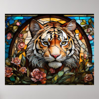 *~* AP68 Fantasie 5:4 TIGER gestanztes Glas farbig