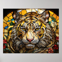 *~* AP68 Fantasy Bold 5:4 TIGER Hartglas