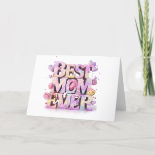 *~* AP72 Foto Emoji Whimsical Mother's Day Card Dankeskarte