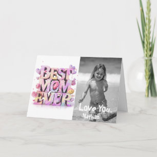 *~* AP72 Foto Whimsical Emoji Mother's Day Card Dankeskarte