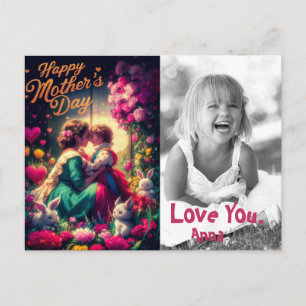 *~* AP72 . Vintage Blume Liebe Muttertag Foto Feiertagspostkarte