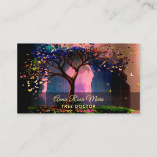 *~* AP82 Ethereal QR TREE Fantasy Business Card Visitenkarte