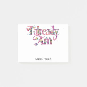 *~* AP85 Floral Dankbarkeit Manifest BEREITS AM Post-it Klebezettel