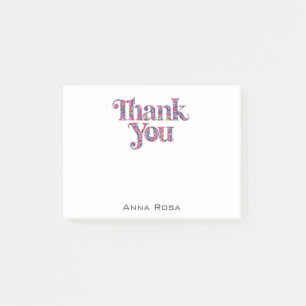 *~* AP85 FloralT Dankbarkeit * Manifest Post-it Klebezettel