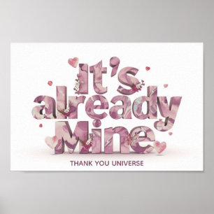 *~* AP85 Hörmanifestationsgesetz der Zugkraft Poster