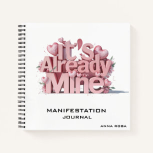 *~* AP85 Law Attraction Manifestation Hearts Notizbuch