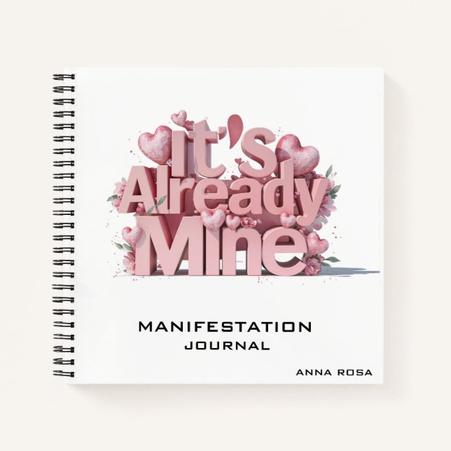 *~* AP85 Law Attraction Manifestation Hearts Notizbuch (Vorderseite)