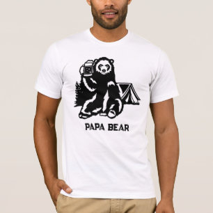 *~* AP86 Biertoast Camping PAPA Bärentag T-Shirt