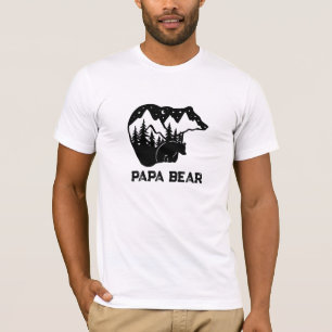 *~* AP86 PAPA BAR Cub Moon Pines Vatertag T-Shirt