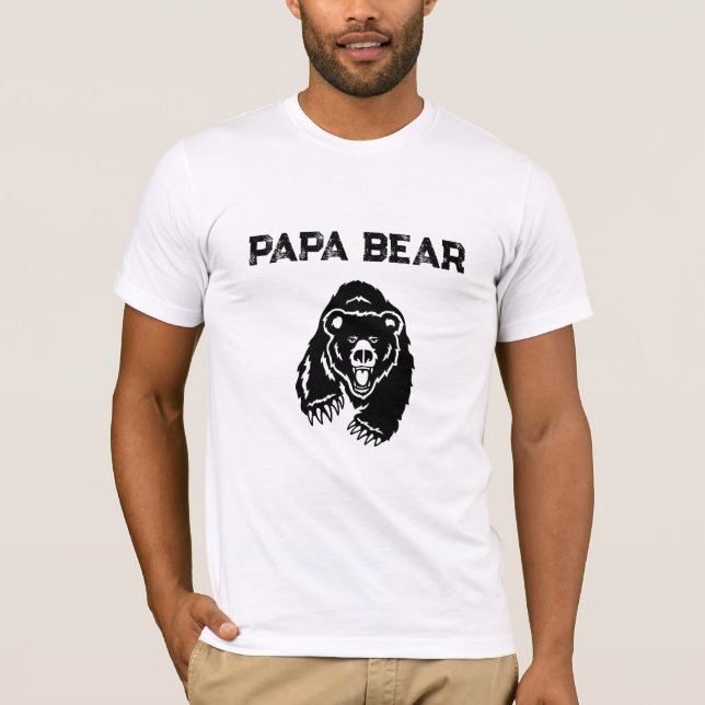 *~* AP86 PAPA BEAR Vatertag T-Shirt (Vorderseite)