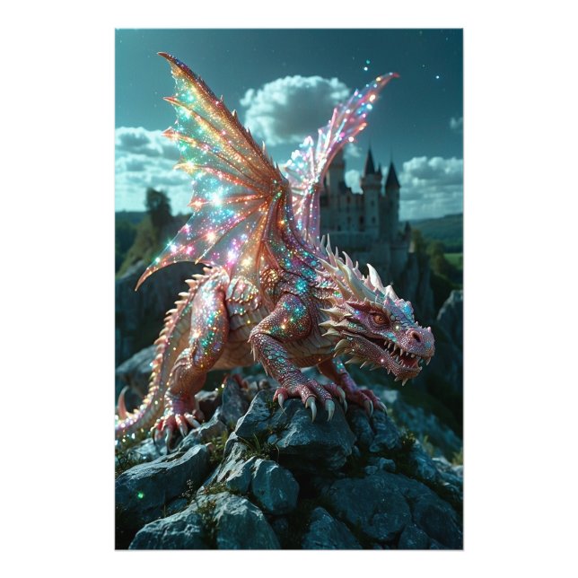 *~* AP88 Bastfantasy Dragon Wall Artwork 12 Fotodruck (Vorne)