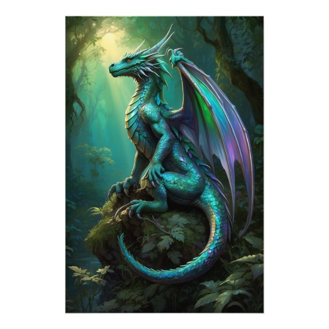 *~* AP88 Bezaubernde Fantasy Dragon Wall Art 10 Fotodruck (Vorne)
