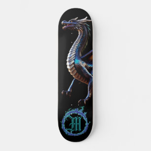 *~* AP88 Elemental Metallic Fierce Aquamarin Drago Skateboard