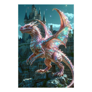 *~* AP88 Fantasy Shimmering Dragon Wall Art 15 Fotodruck
