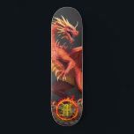 *~* AP88 Kreis des Feuerelementdrachenbruchs Skateboard<br><div class="desc">(Suchen Sie nach ähnlichen Artikeln in AP88 ) Einfache Übertragung auf andere Zazzle Produkte. Element-DRAGON mit RING von FEUER / FLAMES / FLAME und INITIALEM MONOGRAM für Ihren Namen - Behalt, bearbeiten oder löschen Sie den Text. Dieses beliebte chinesische Skateboard im chinesischen Stil ist ein individuelles pro-Element Dragon Design, das...</div>