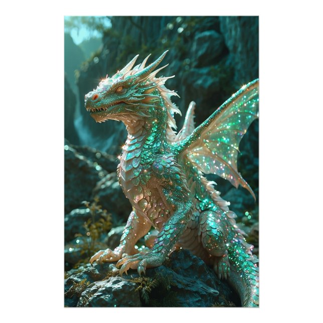 *~* AP88 Mystical Fantasy Dragon Wall Artwork 1 Fotodruck (Vorne)
