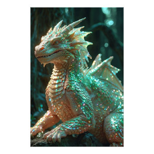 *~* AP88 Schimmerende Fantasy Dragon Wall Art 8 Fotodruck