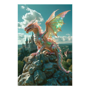 *~* AP88 Sparkle Fantasy Dragon Wall Artwork 19 Fotodruck