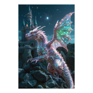 *~* AP88Fantasy Dragon Castle Wall Artwork 20 Fotodruck