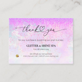 *~* AP8 QR Rabatt DANK IHNEN - LOGO Review Begleitkarte