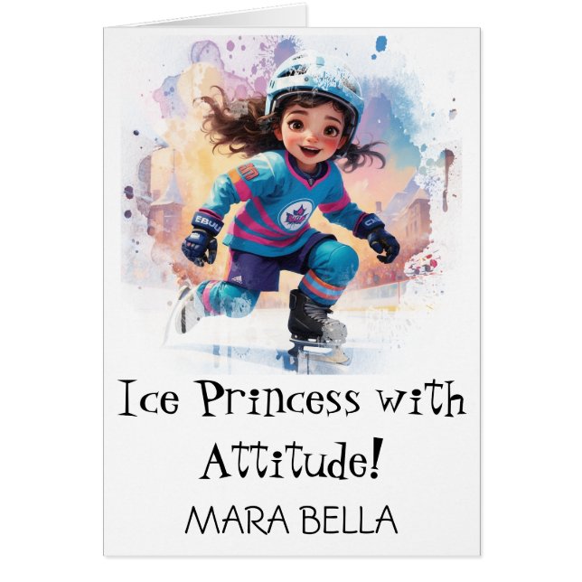 *~* AP94 Niedlich Hockey Girl 17 Geburtstag person (Vorne)