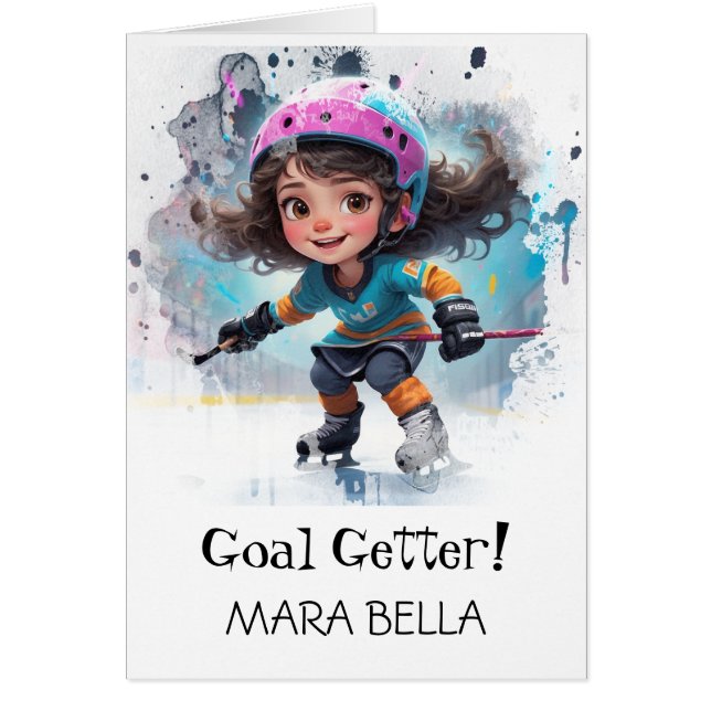 *~* AP94 Niedlich Hockey Girl 22 Geburtstag person (Vorne)