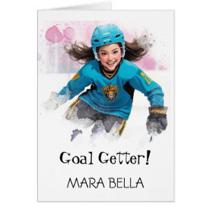 *~* AP94 Niedlich Hockey Girls 2 Geburtstag person