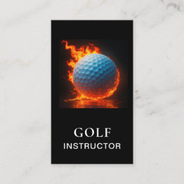 *~* AP94 QR Flammen Feuer Heiß Fett Golfball Visitenkarte