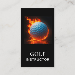 *~* AP94 QR Flammen Feuer Heiß Fett Golfball  Visitenkarte