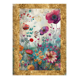 *~ AP95 Whimsische Blumenkunst Natürliche Wilde Bl Fotodruck