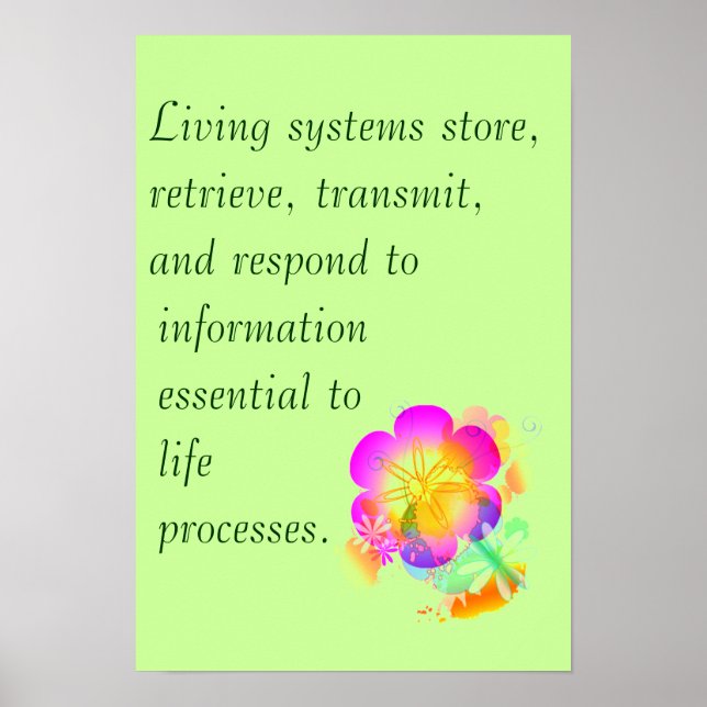 AP Biology Big Idea 3 Poster (Vorne)