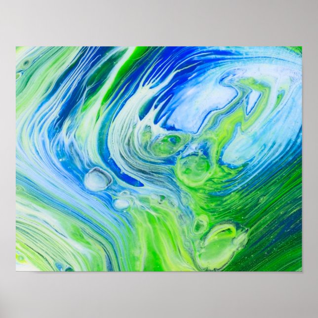 AP-BlueGreen-TreeRing_7551 Poster (Vorne)